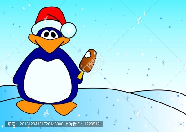 圣誕企鵝冰淇淋