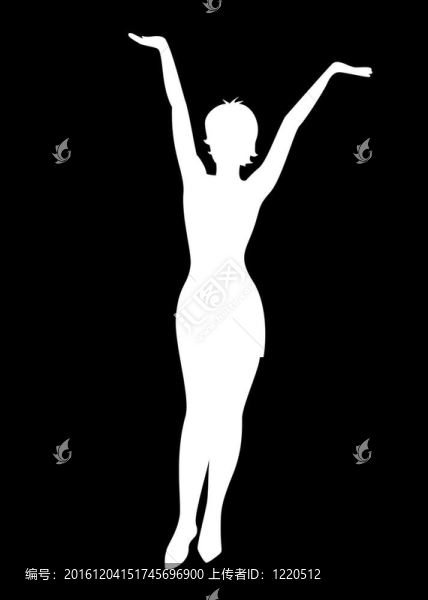 女人剪影
