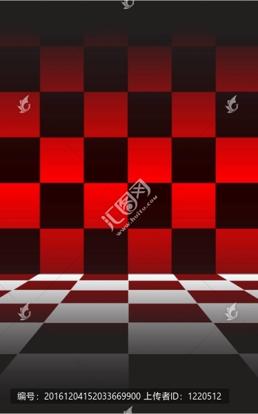 它是黑紅色的棋盤