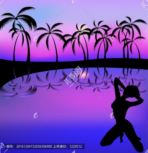 海灘上的少女