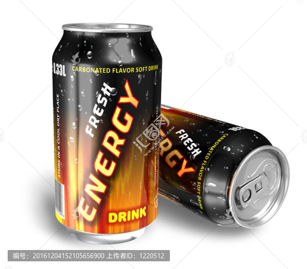 金屬罐中的能量飲料