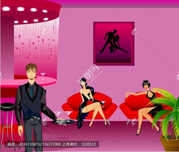 美麗的女孩和男人在咖啡館