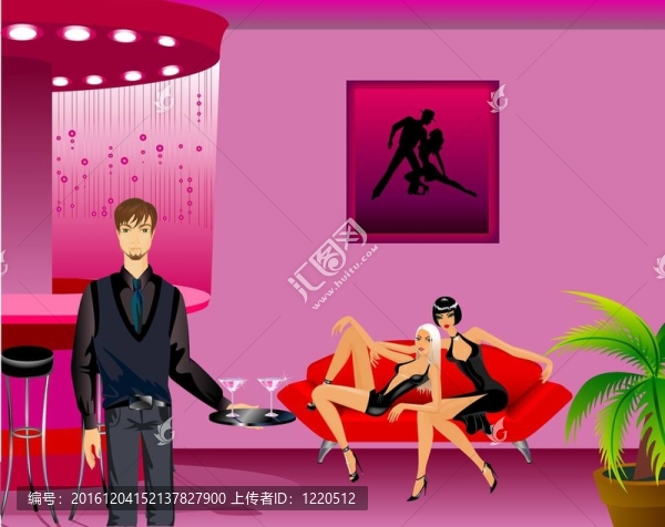 美麗的女孩和男人在咖啡館