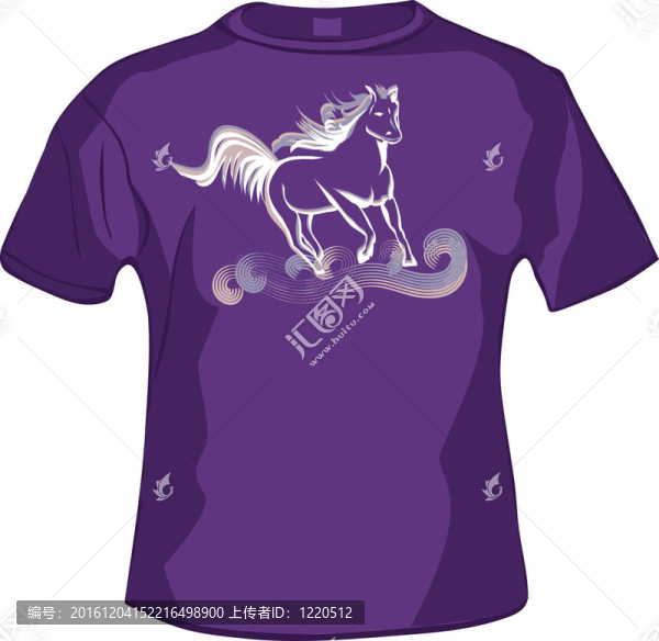 T恤衫前馬；
