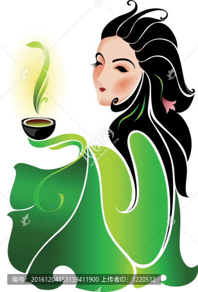 女人與綠茶