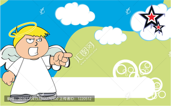 天使的孩子的卡通background8