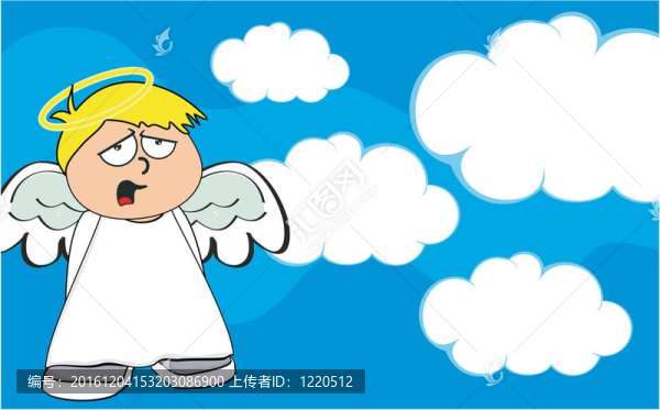 天使的孩子的卡通background10