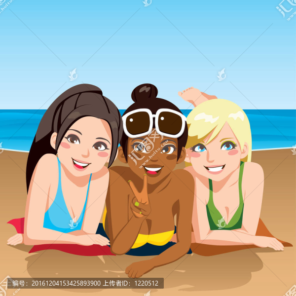 海灘上的女孩