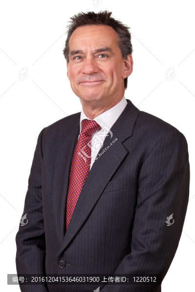 用假笑的生意人