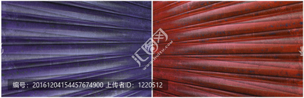 紅色和藍(lán)色波紋鐵背景集