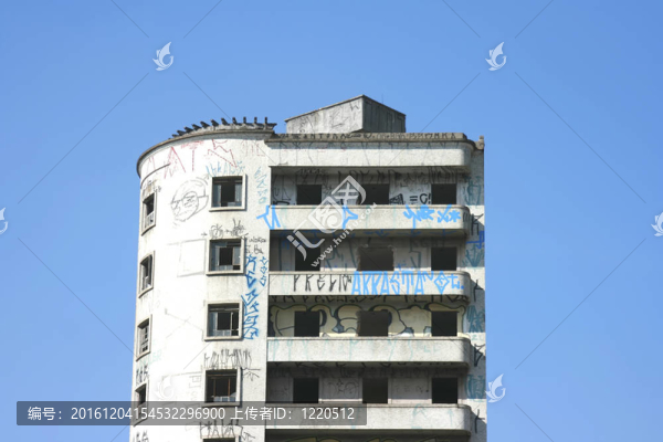 在圣保羅破敗的建筑