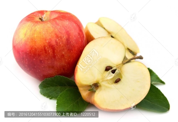 多汁的紅蘋果