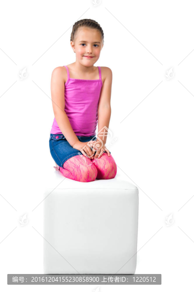 一個漂亮女孩的畫像