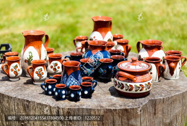 陶器在霍雷祖；羅馬尼亞
