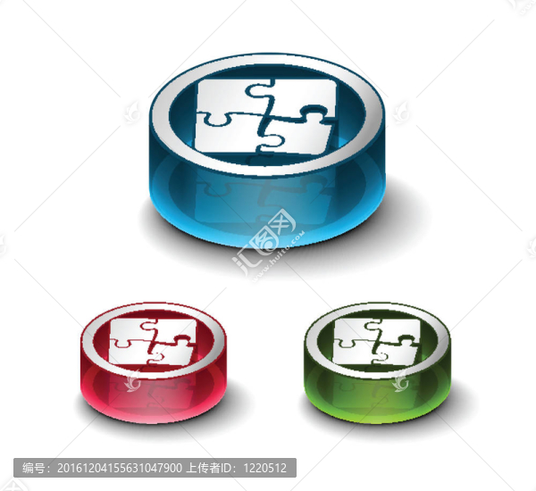 3D光澤拼圖網(wǎng)頁(yè)圖標(biāo)