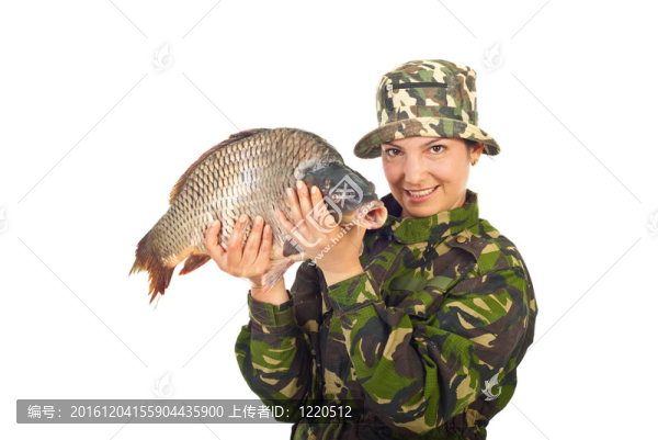 Angler女士與大鯉魚捕獲