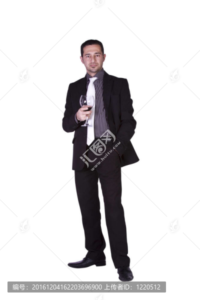 商人用一杯飲料慶祝