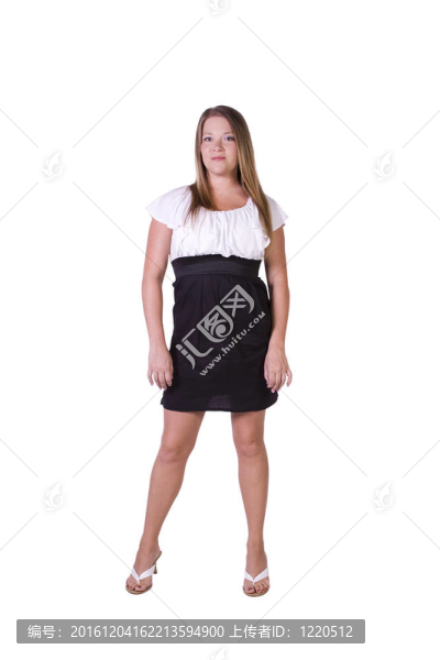 美麗的女孩站起來