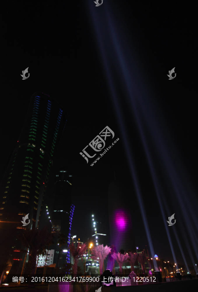 多哈城市夜燈