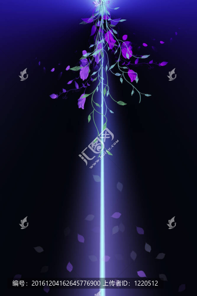 摘要背景的花和葉子