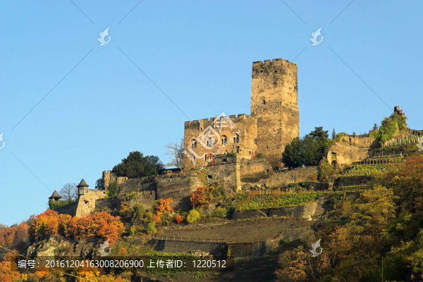 Kaub,castle,Gutenfels,01