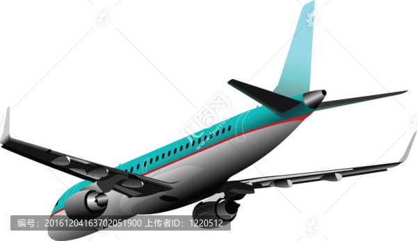 乘飛機。彩色空間