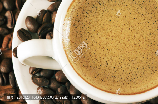咖啡杯特寫