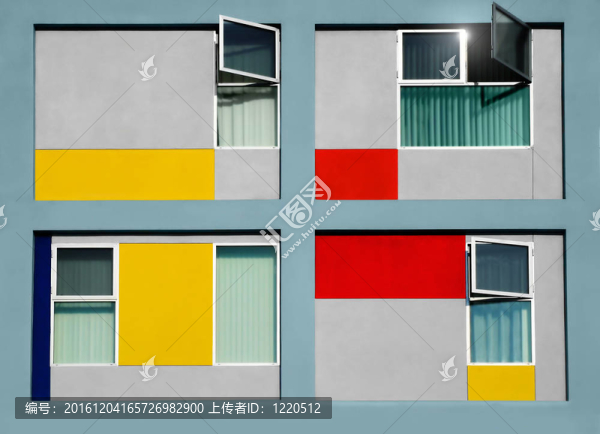 現(xiàn)代建筑的前視圖