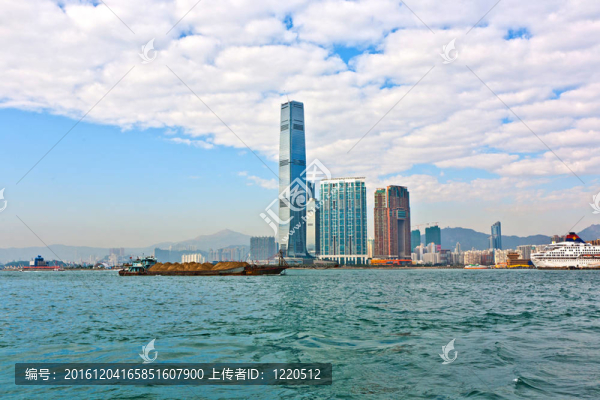 多云的香港濱水區(qū)