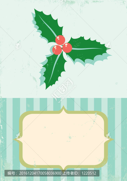 圣誕老人復(fù)古插畫(huà)