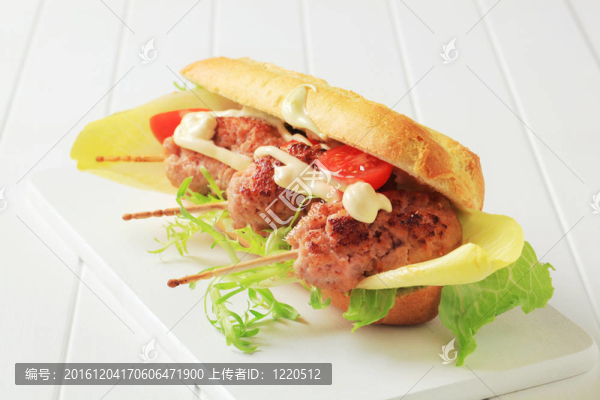 肉丸三明治