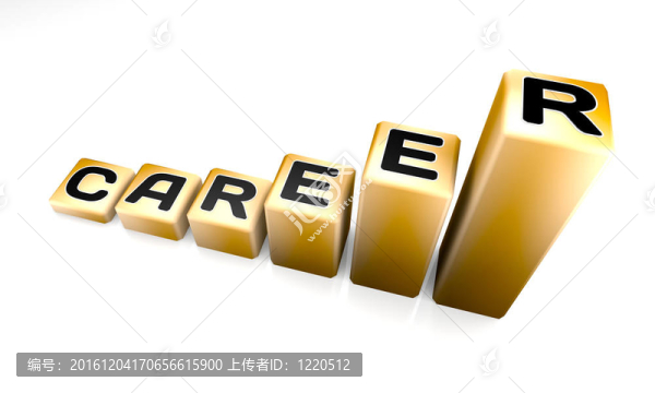 職業(yè)生涯發(fā)展；3D渲染概念。