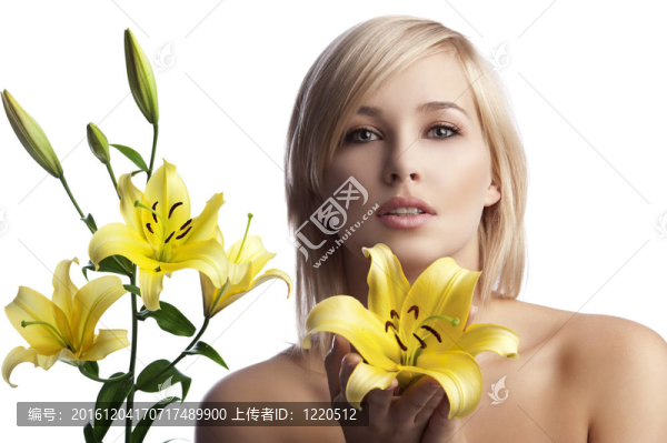 美麗的金發(fā)女孩莉莉