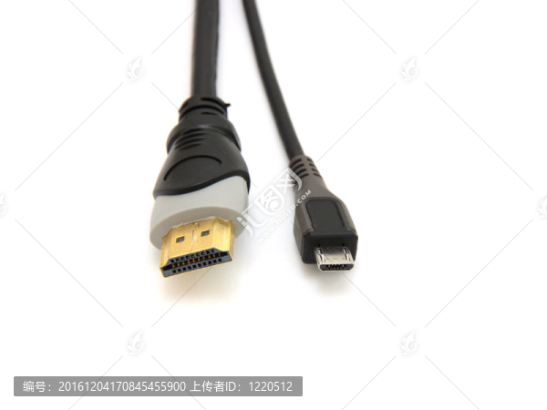 大的和小的HDMI電纜