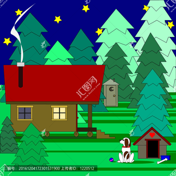樹(shù)林中的度假小屋