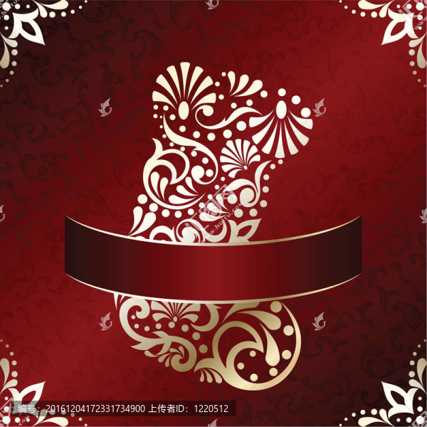 優(yōu)雅的圣誕賀卡紅色