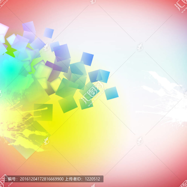 彩色抽象插畫背景