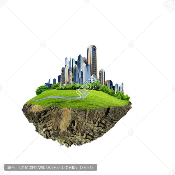 自然景觀包圍的現(xiàn)代城市