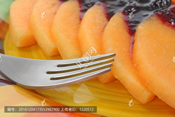 藍(lán)莓醬蜜瓜