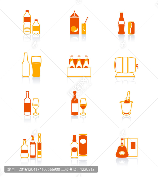 飲料瓶圖標多汁系列