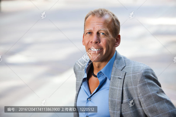 商人微笑的肖像