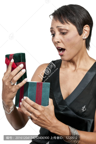 美女拿禮物