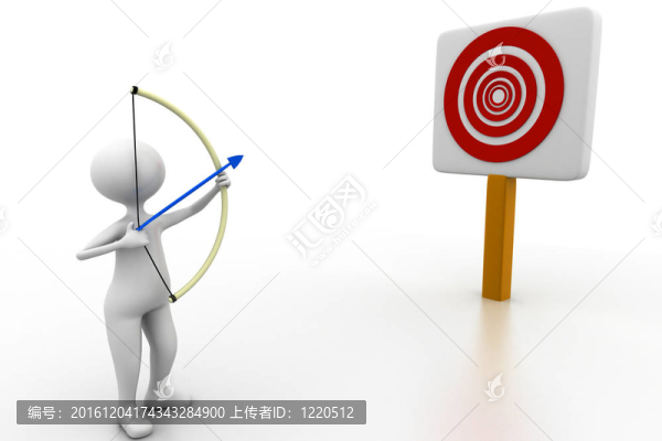 三維人的弓箭手