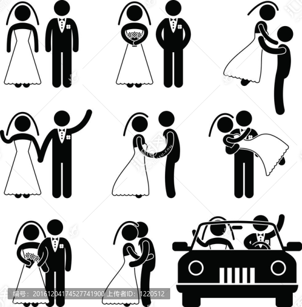 婚禮新郎新娘結(jié)婚