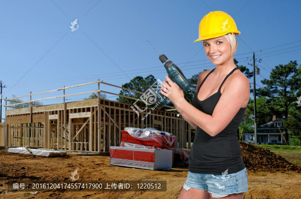 女建筑工