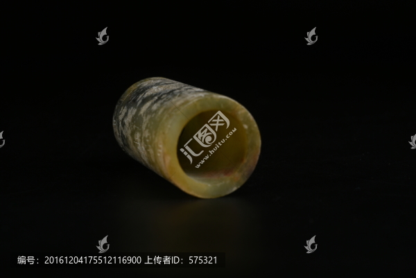 漢代青玉,漢代青玉管刻紋