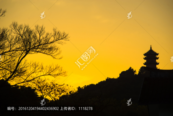夕陽(yáng)古建筑