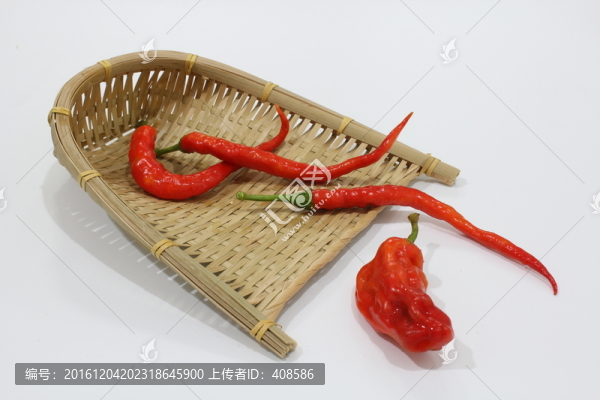 紅辣椒,簸箕