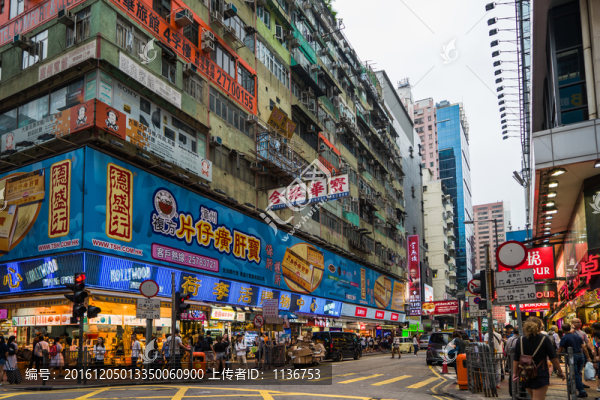香港,旺角街景