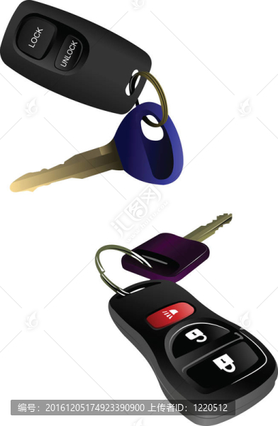 兩車遙控點火鑰匙